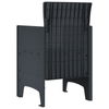 Hage Stol 2 pcs Antrasitt 53 x 49 x 85 cm PP