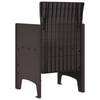 Hage Stol 2 pcs Brun 53 x 49 x 85 cm PP