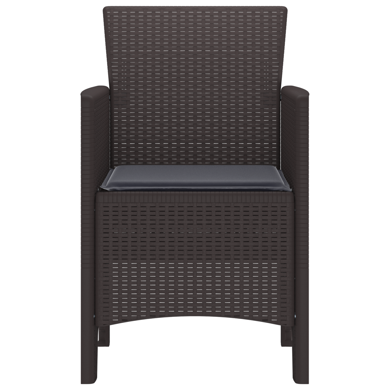 Hage Stol 2 pcs Brun 53 x 49 x 85 cm PP