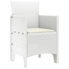 Hage Stol 2 pcs Hvit 53 x 49 x 85 cm PP
