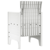 Hage Stol 2 pcs Hvit 53 x 49 x 85 cm PP