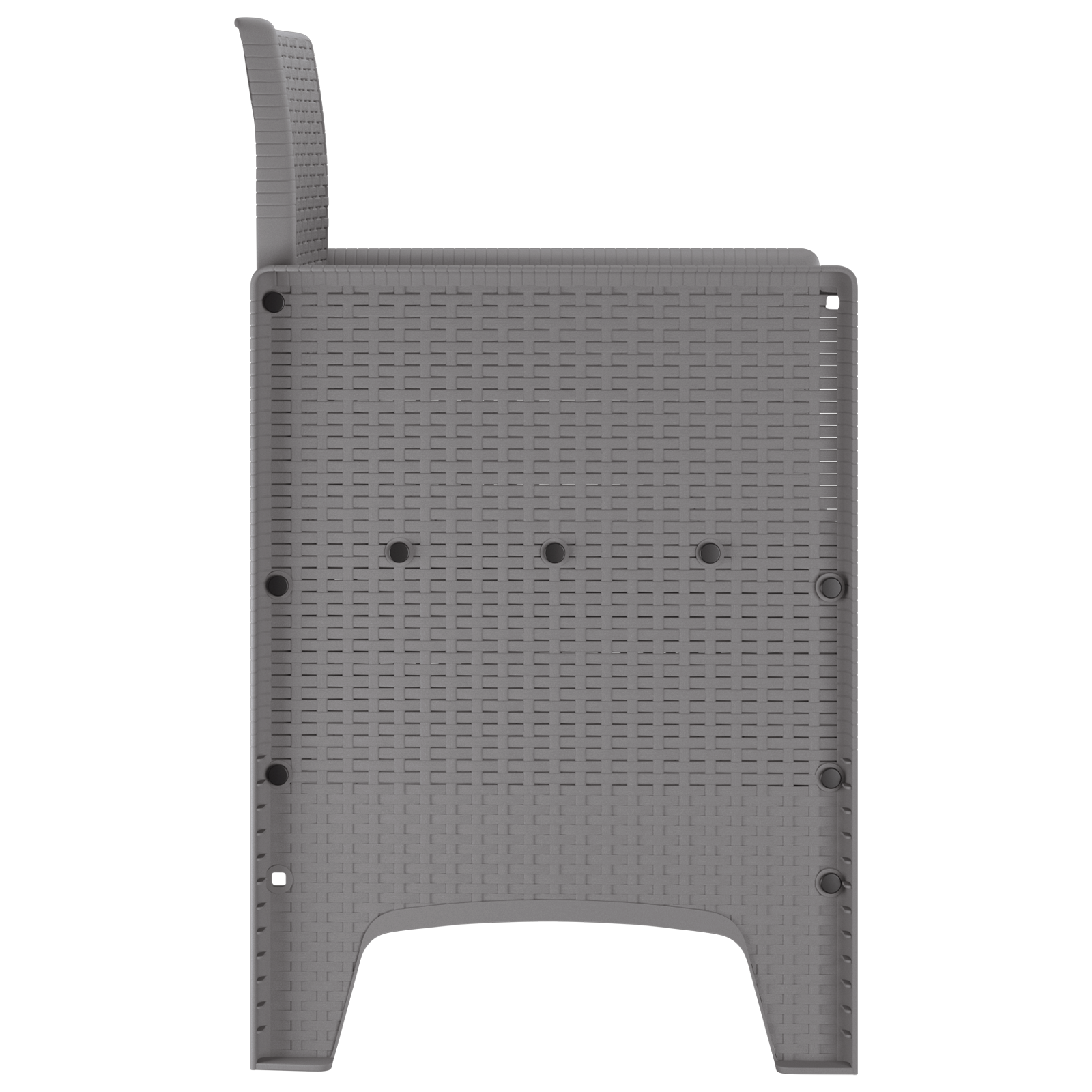 Hage Stol 2 pcs Lysegrå 53 x 49 x 85 cm PP