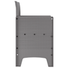 Hage Stol 2 pcs Lysegrå 53 x 49 x 85 cm PP