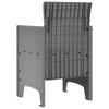 Hage Stol 2 pcs Lysegrå 53 x 49 x 85 cm PP