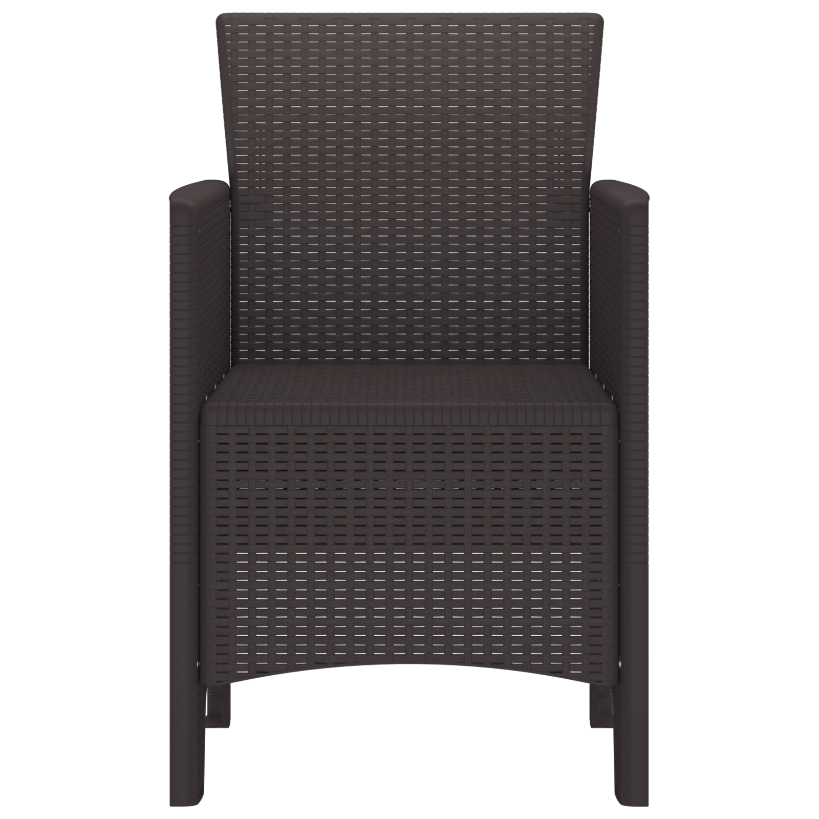 Hage Stol 4 pcs Brun 53 x 49 x 85 cm PP
