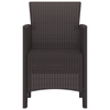Hage Stol 4 pcs Brun 53 x 49 x 85 cm PP