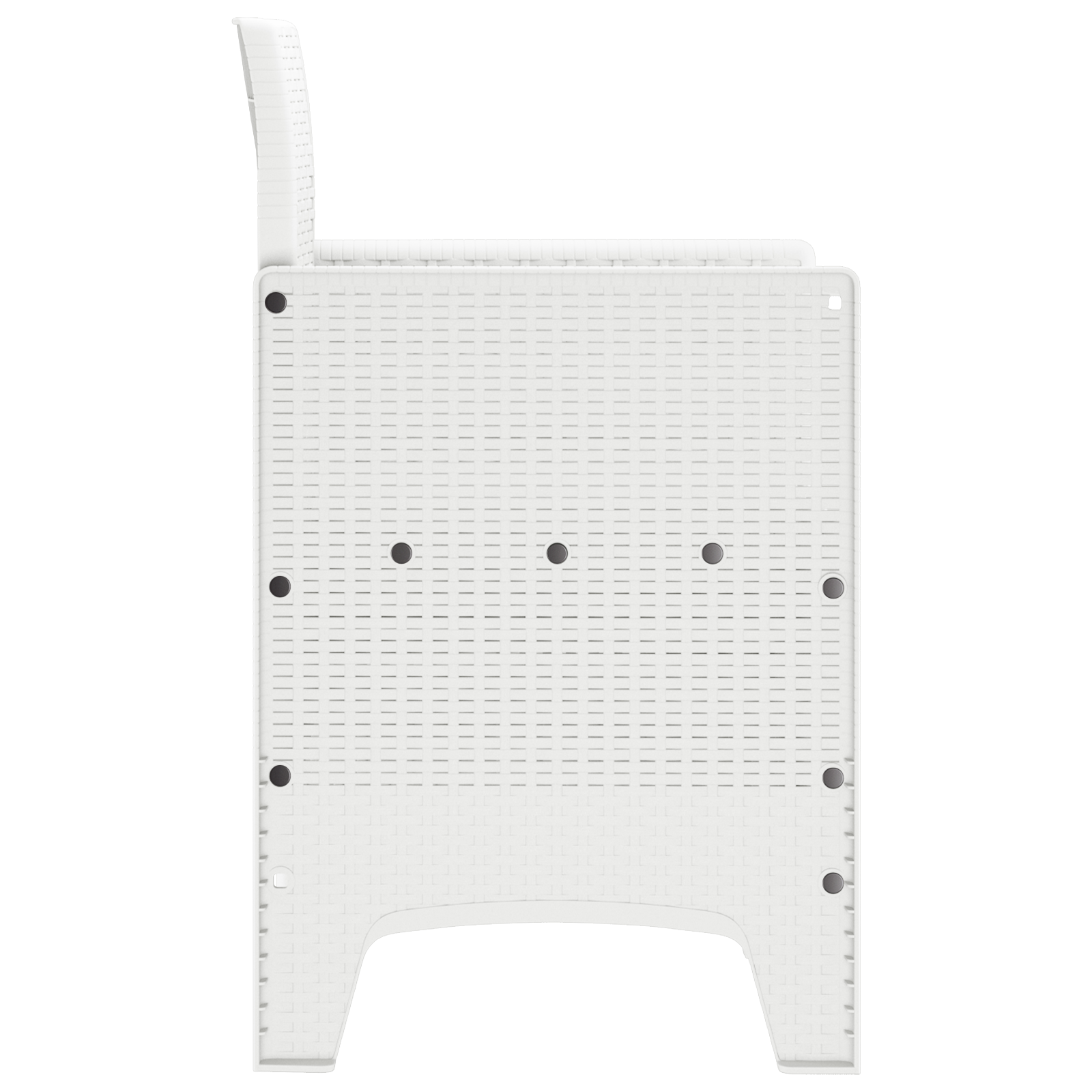 Hage Stol 4 pcs Hvit 53 x 49 x 85 cm PP