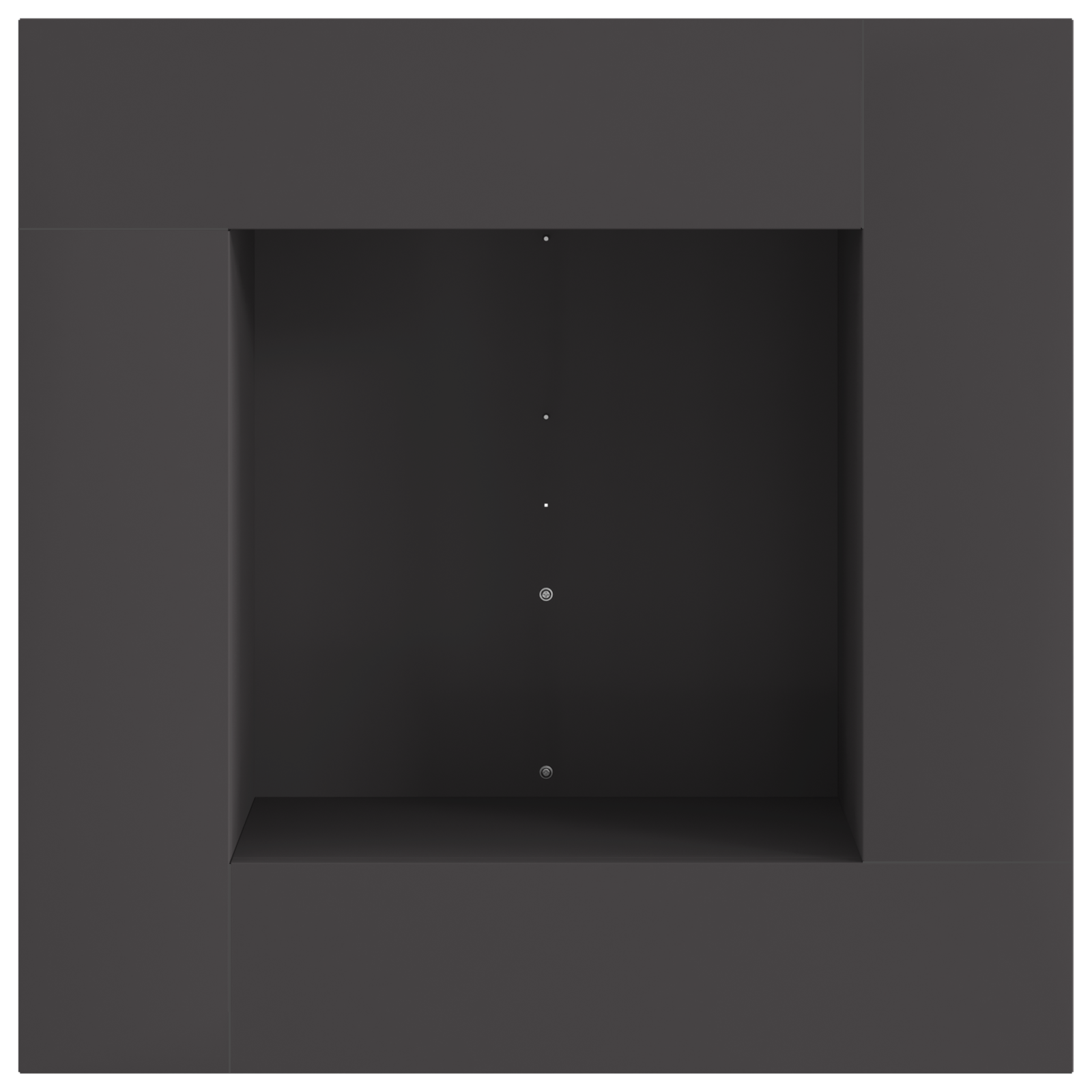 Bålplass Svart 60 x 60 x 30 cm Kaldvalsestål