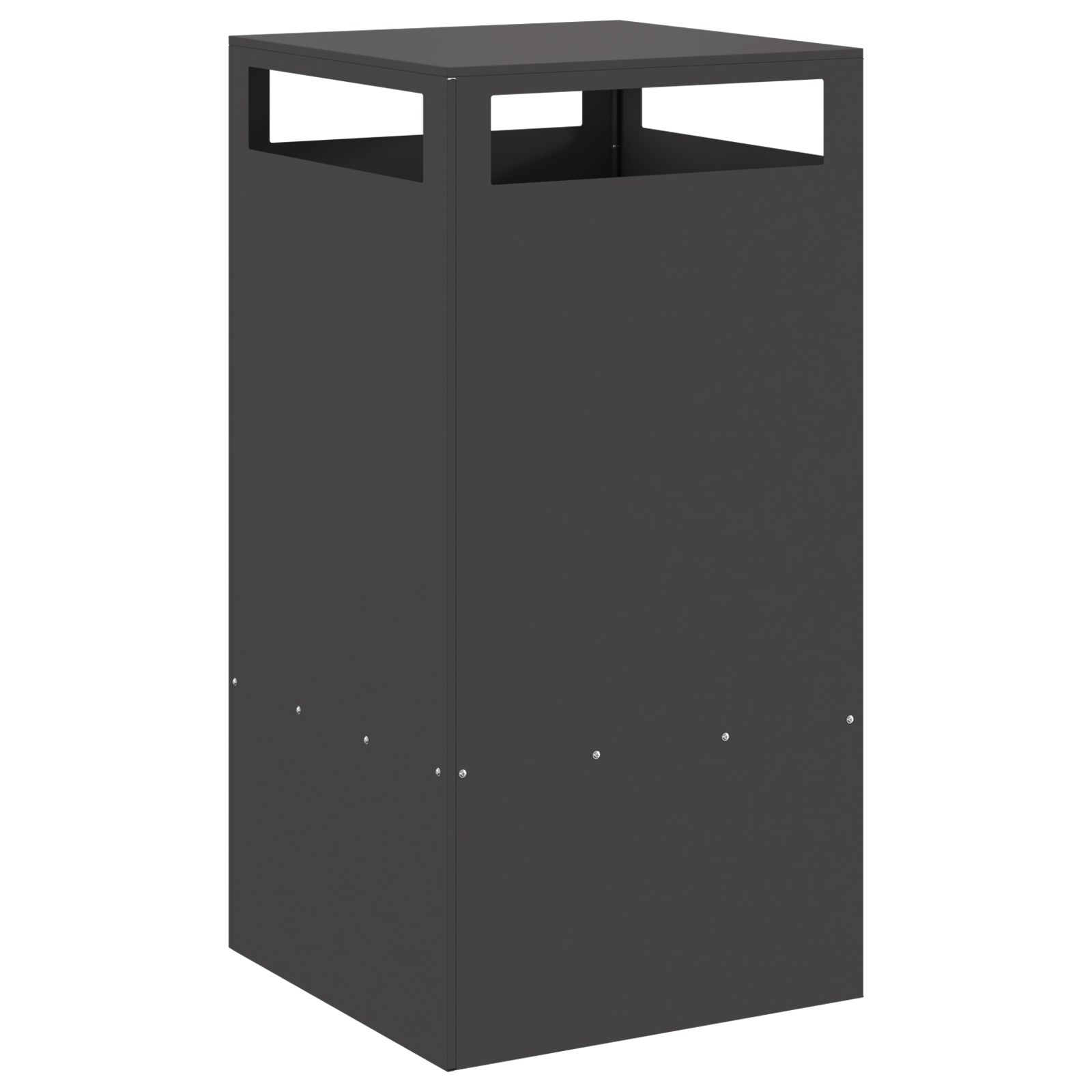 Bålplass Svart 50 x 50 x 100 cm Kaldvalsestål