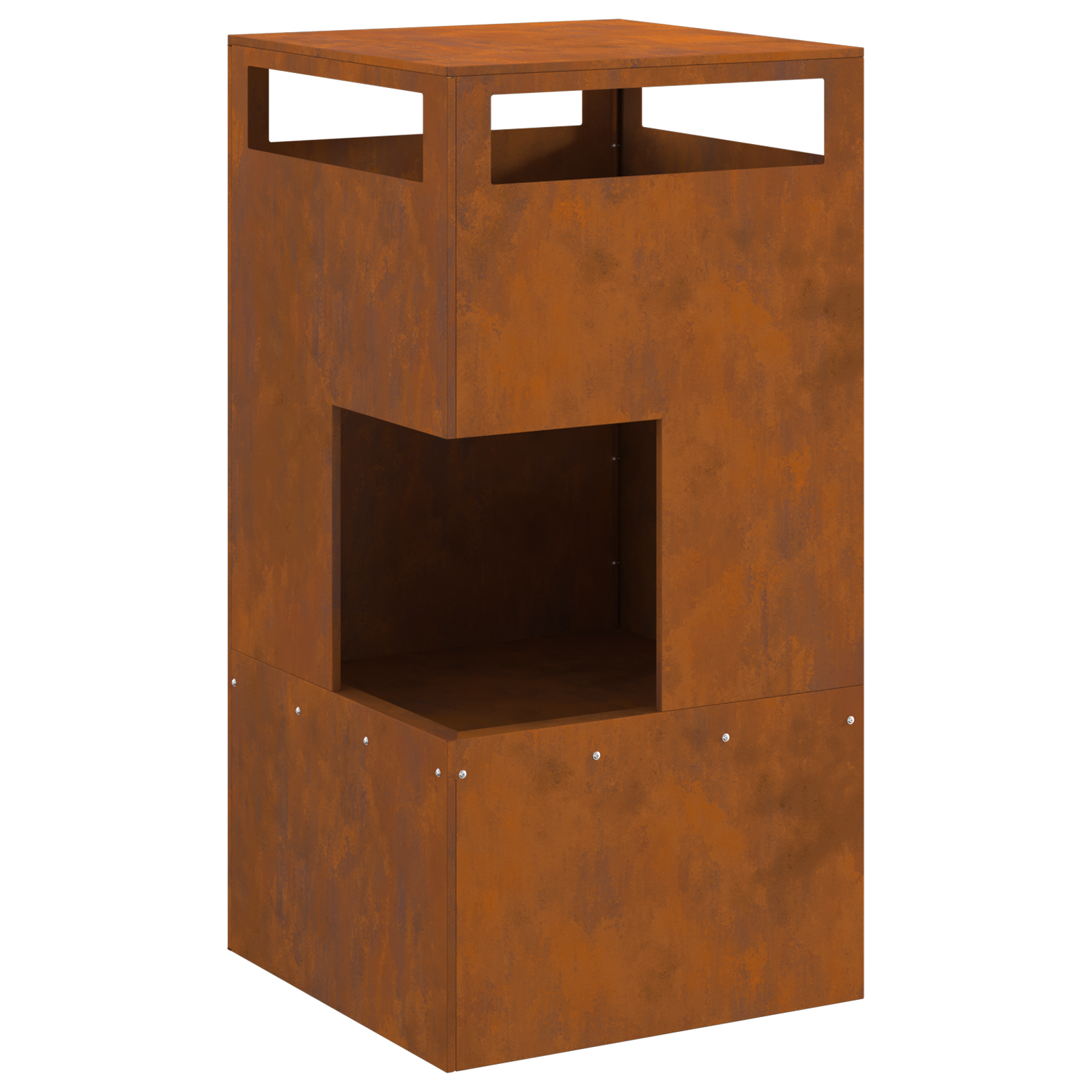 Bålplass Brun 50 x 50 x 100 cm Cortenstål
