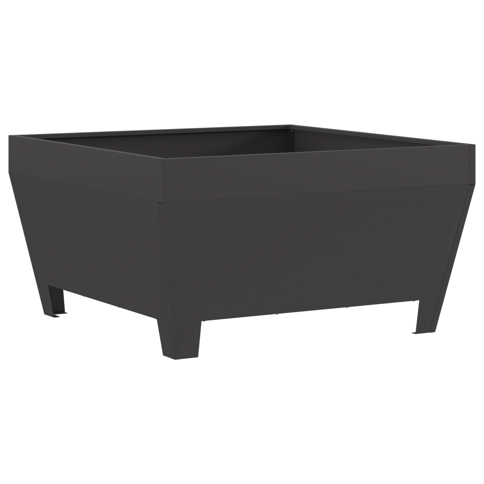 Bålplass Svart 80 x 80 x 43 cm Kaldvalsestål
