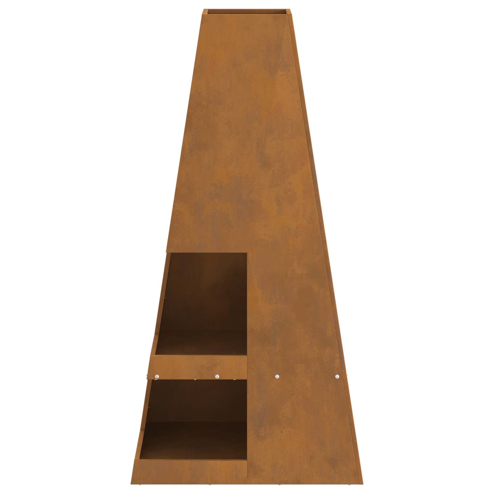 Bålplass Brun 50 x 50 x 100 cm Cortenstål