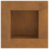 Bålplass Brun 60 x 60 x 30 cm Cortenstål