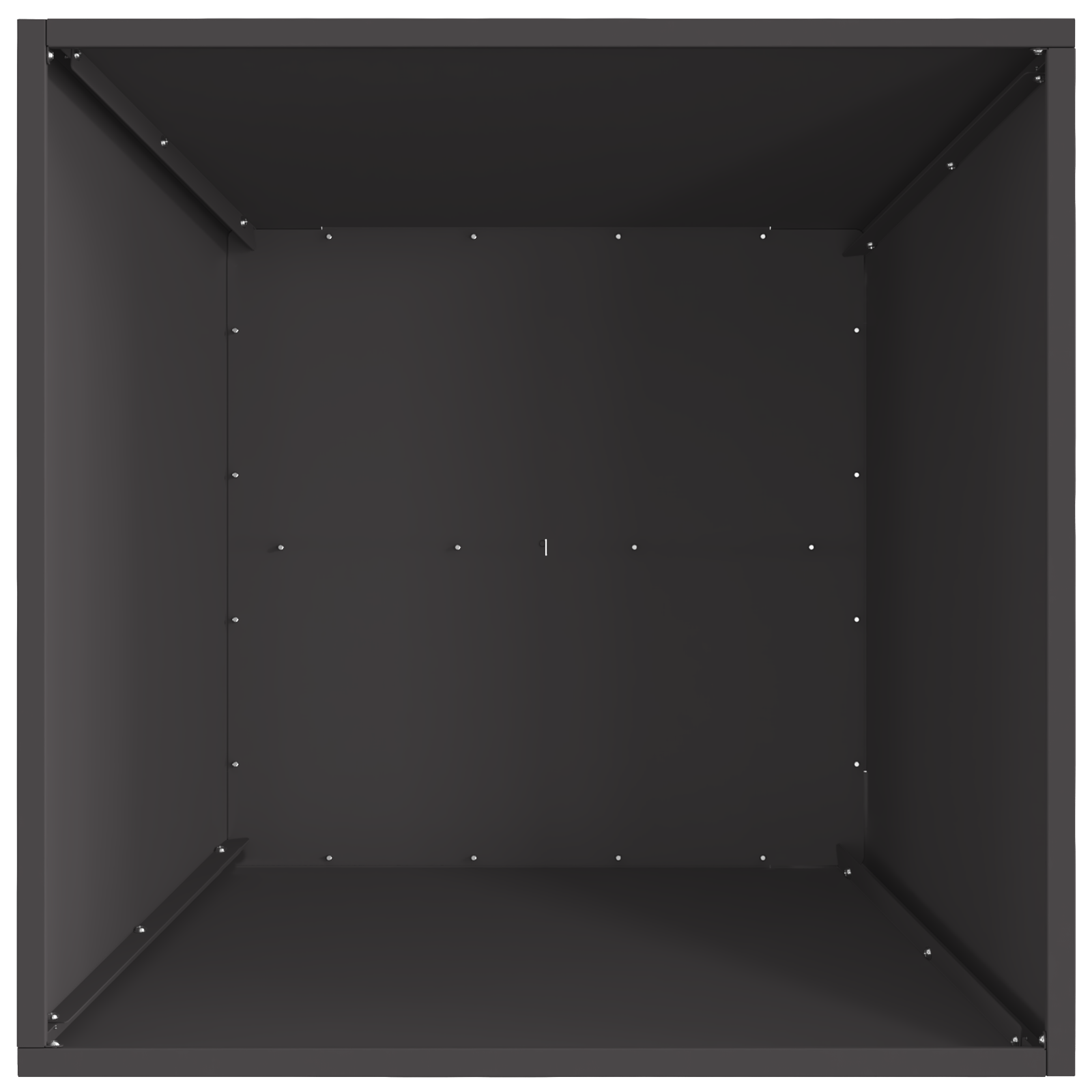 Bålplass Svart 60 x 60 x 30 cm Kaldvalsestål