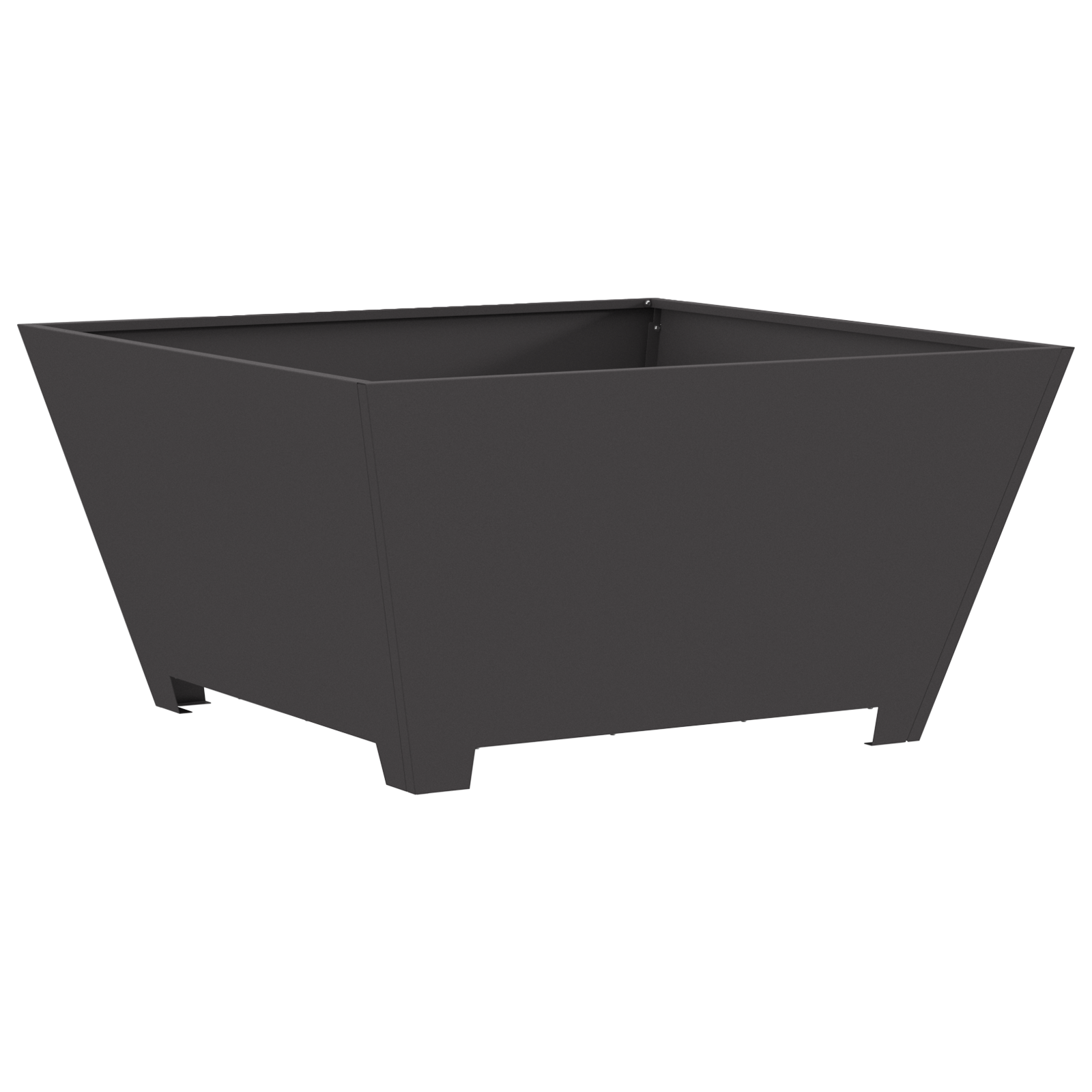 Bålplass Svart 80 x 80 x 40 cm Kaldvalsestål