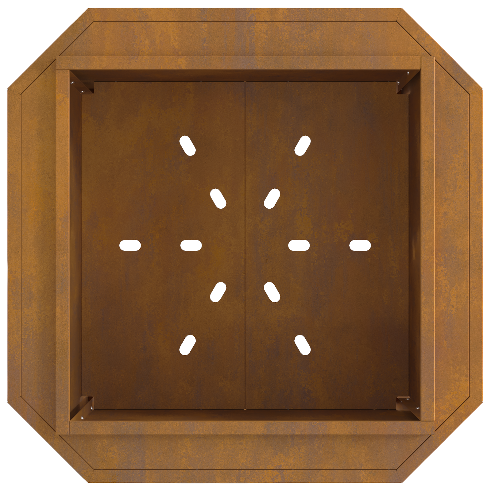 Bålplass Brun 58 x 58 x 51 cm Cortenstål