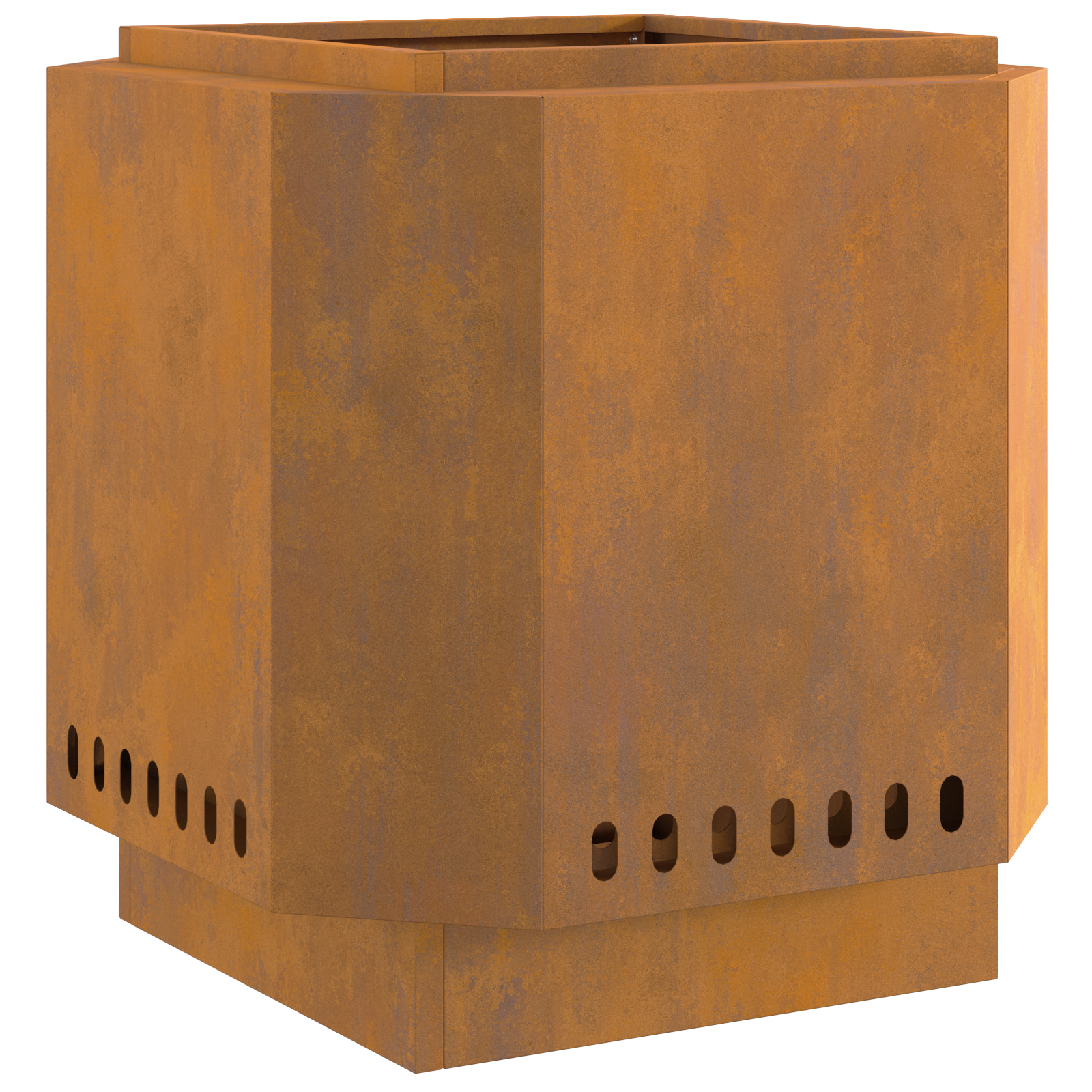 Bålplass Brun 48 x 48 x 51 cm Cortenstål