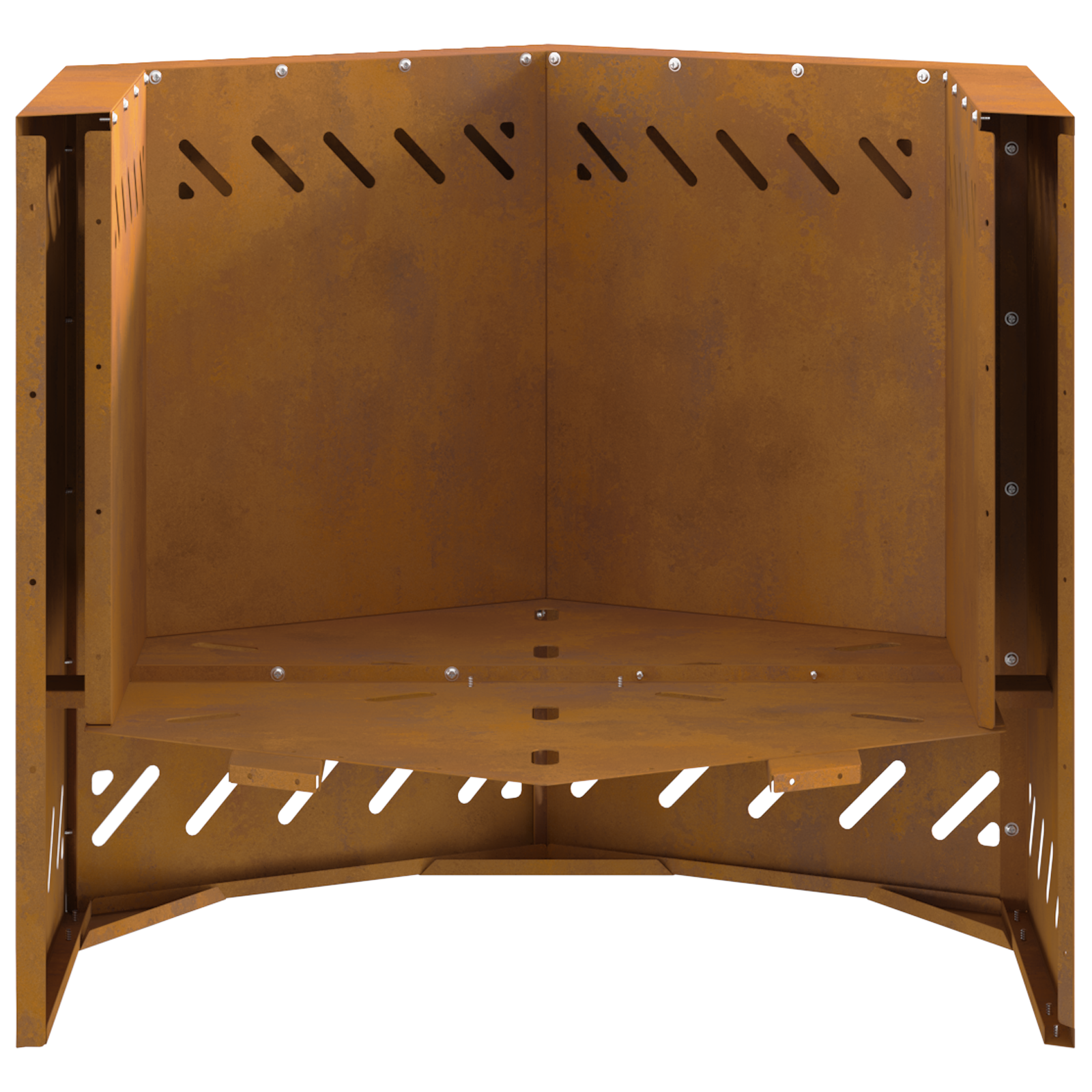 Bålplass Brun 58 x 58 x 51 cm Cortenstål