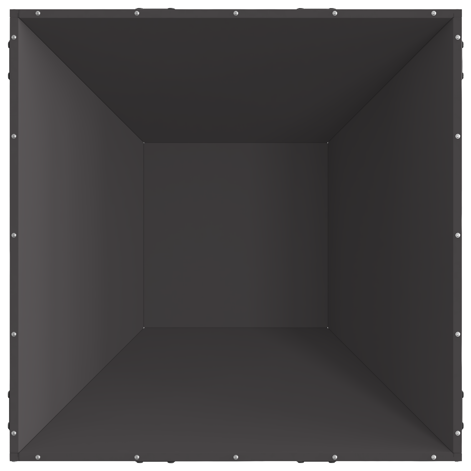 Bålplass Svart 80 x 80 x 40 cm Kaldvalsestål