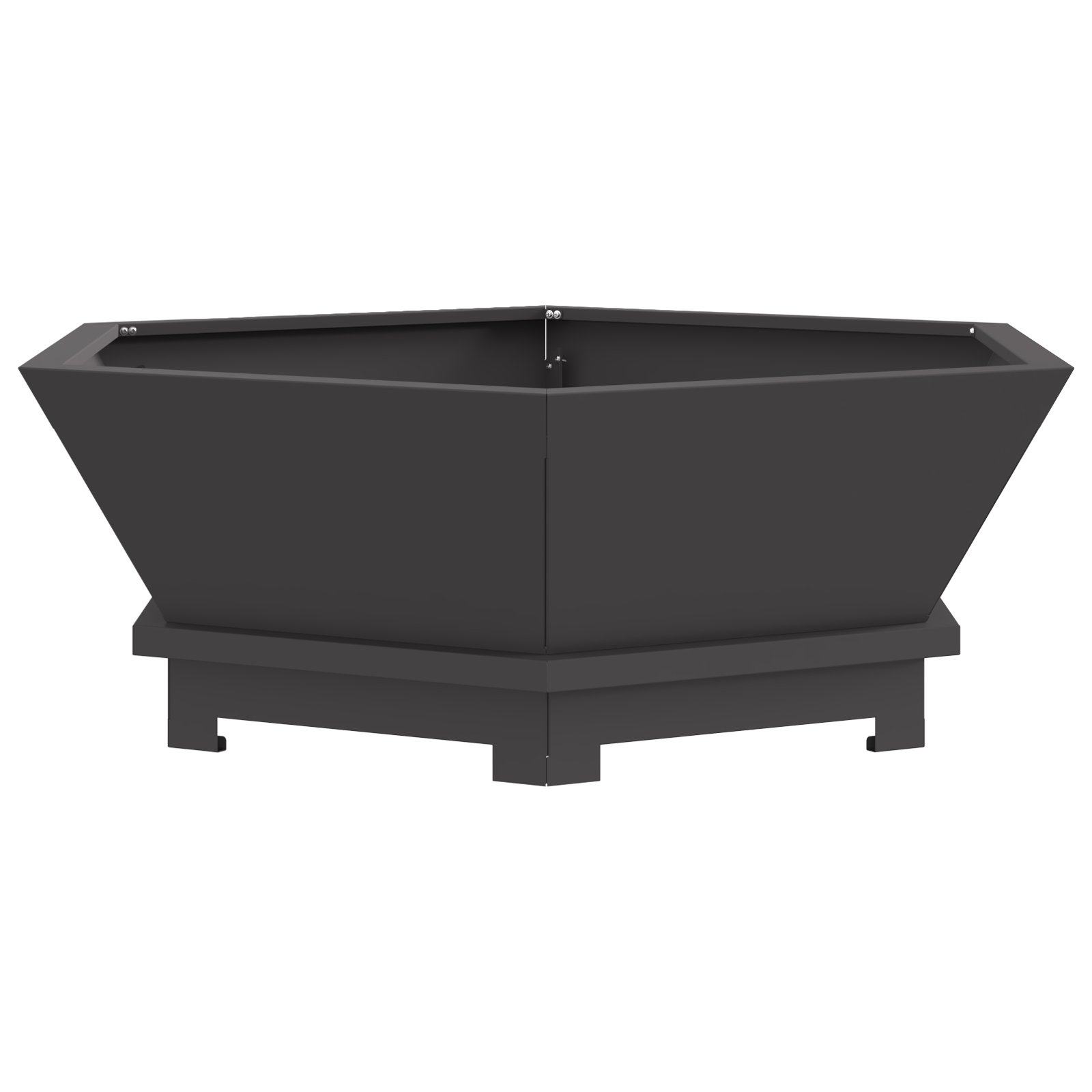 Bålplass Svart 75 x 75 x 28 cm Kaldvalsestål