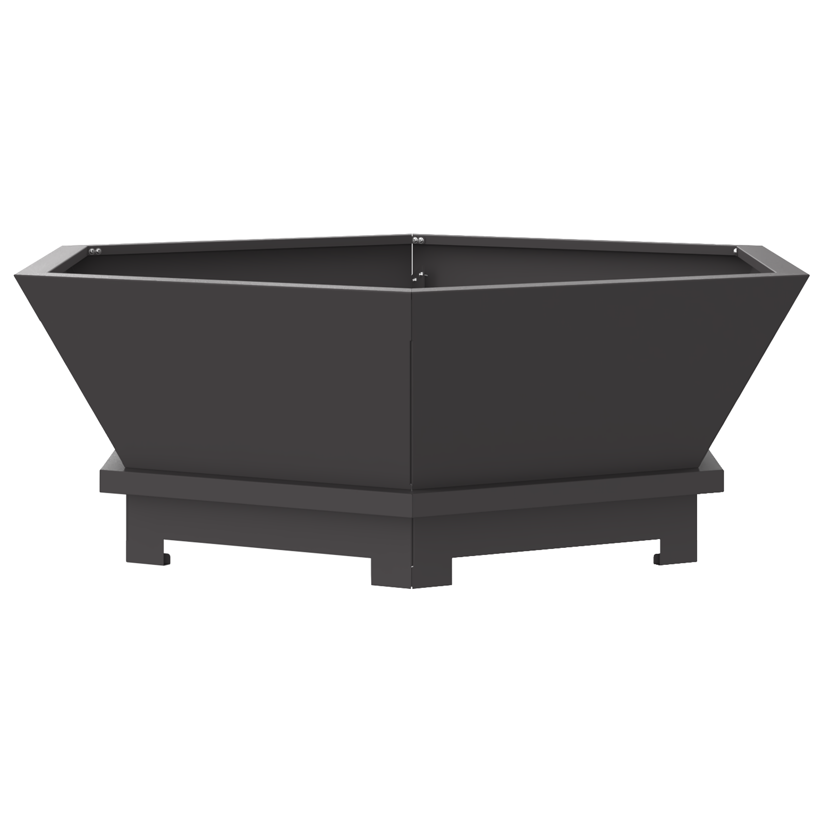 Bålplass Svart 75 x 75 x 28 cm Kaldvalsestål