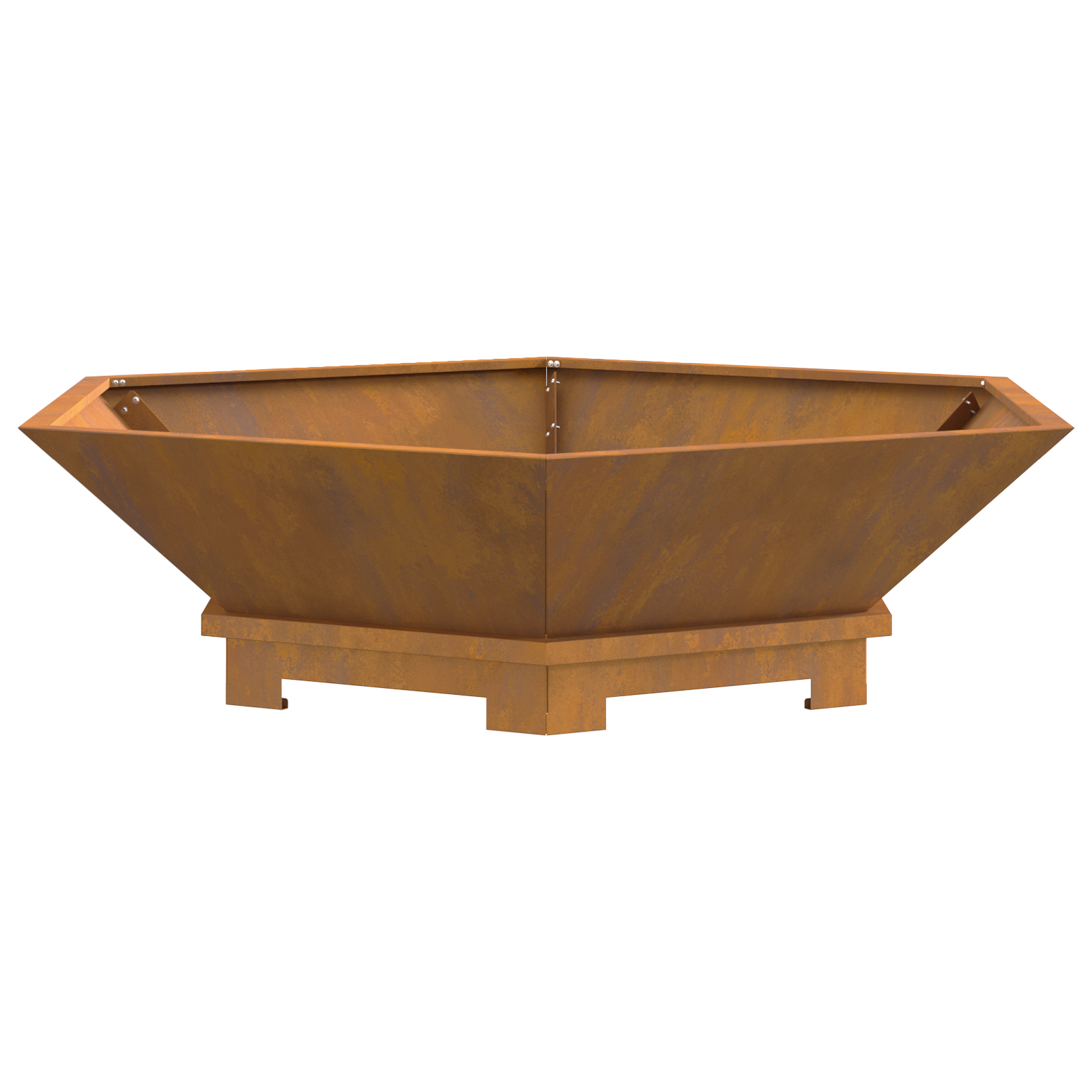 Bålplass Brun 100 x 100 x 28 cm Cortenstål