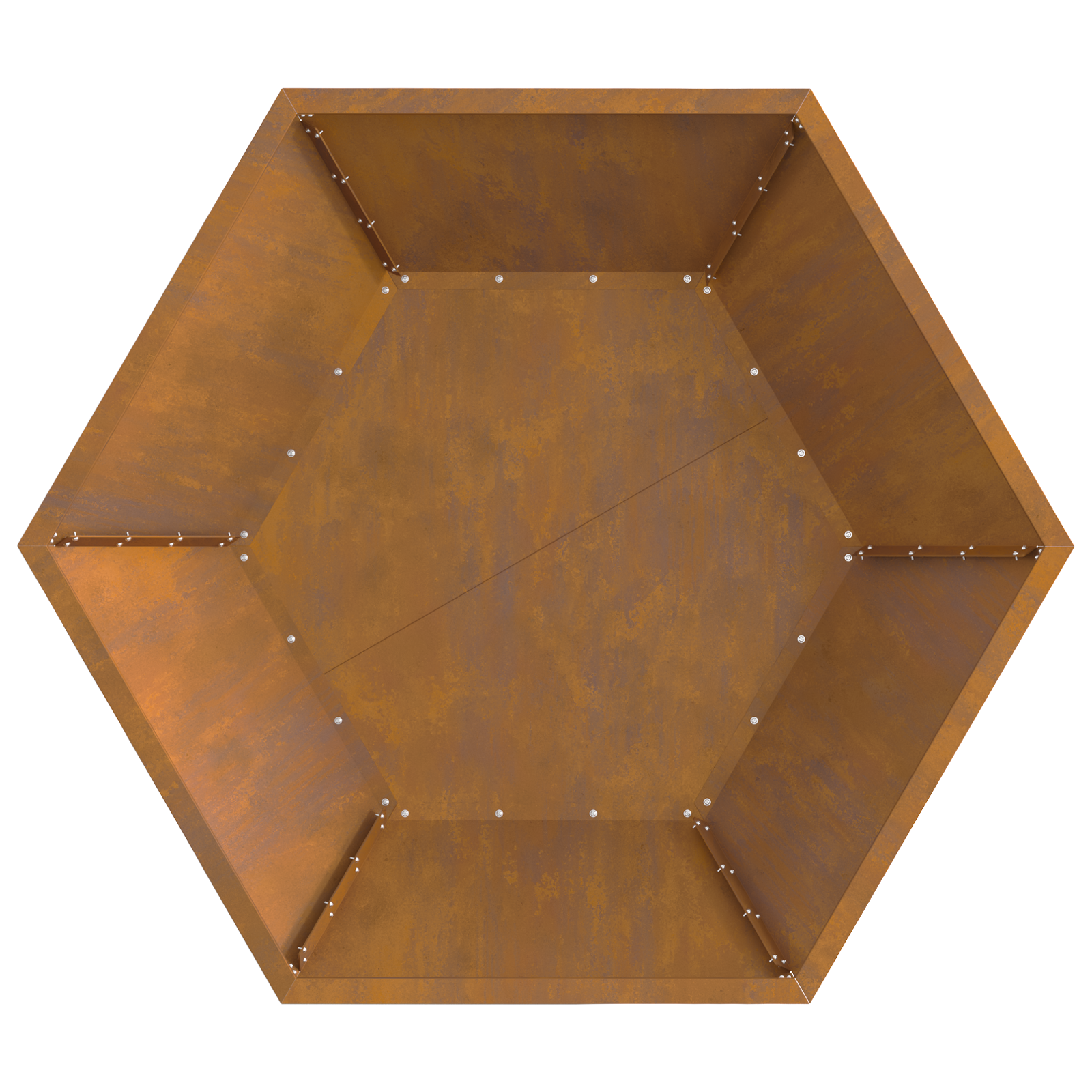 Bålplass Brun 100 x 100 x 28 cm Cortenstål