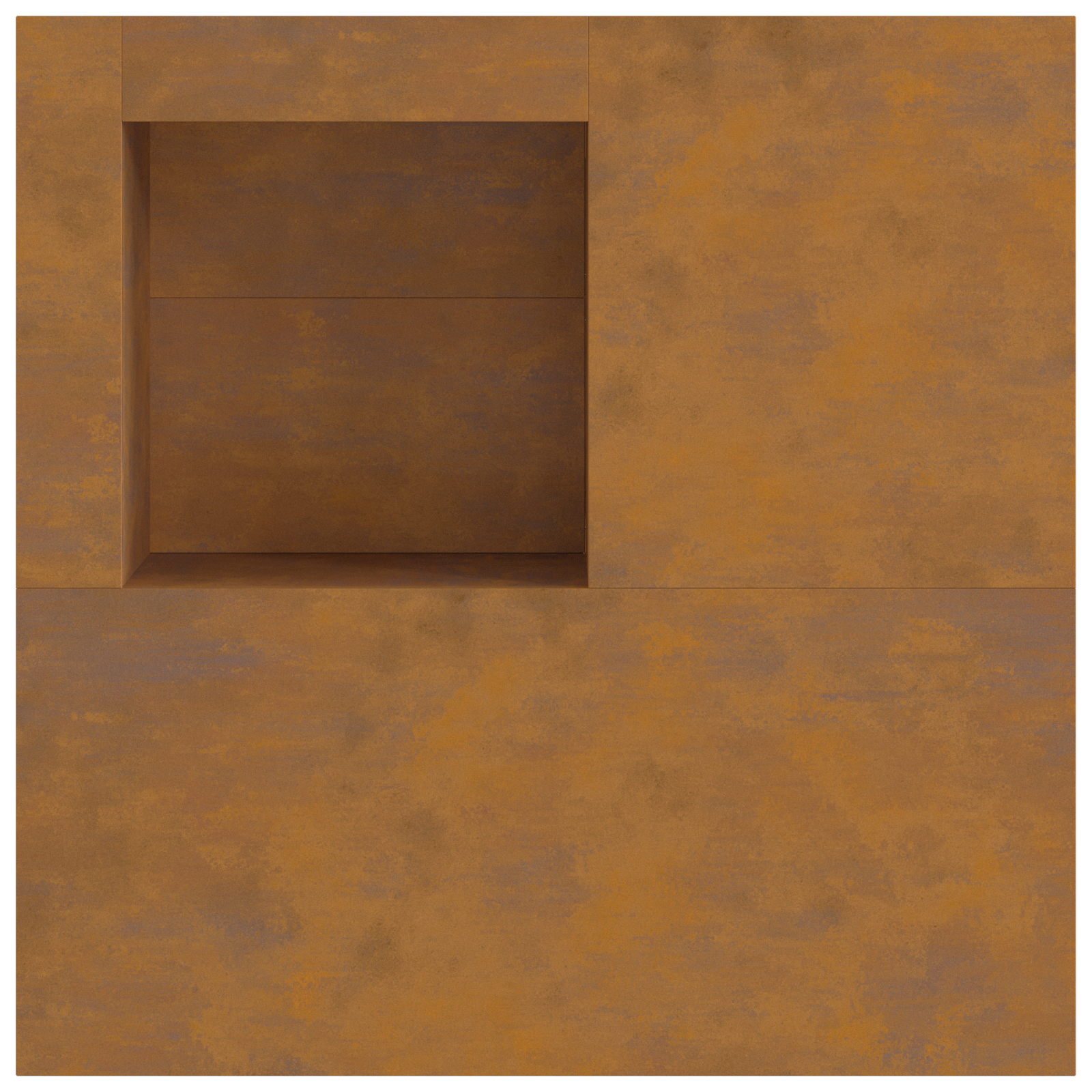 Bålplass Brun 100 x 100 x 30 cm Cortenstål
