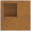 Bålplass Brun 100 x 100 x 30 cm Cortenstål