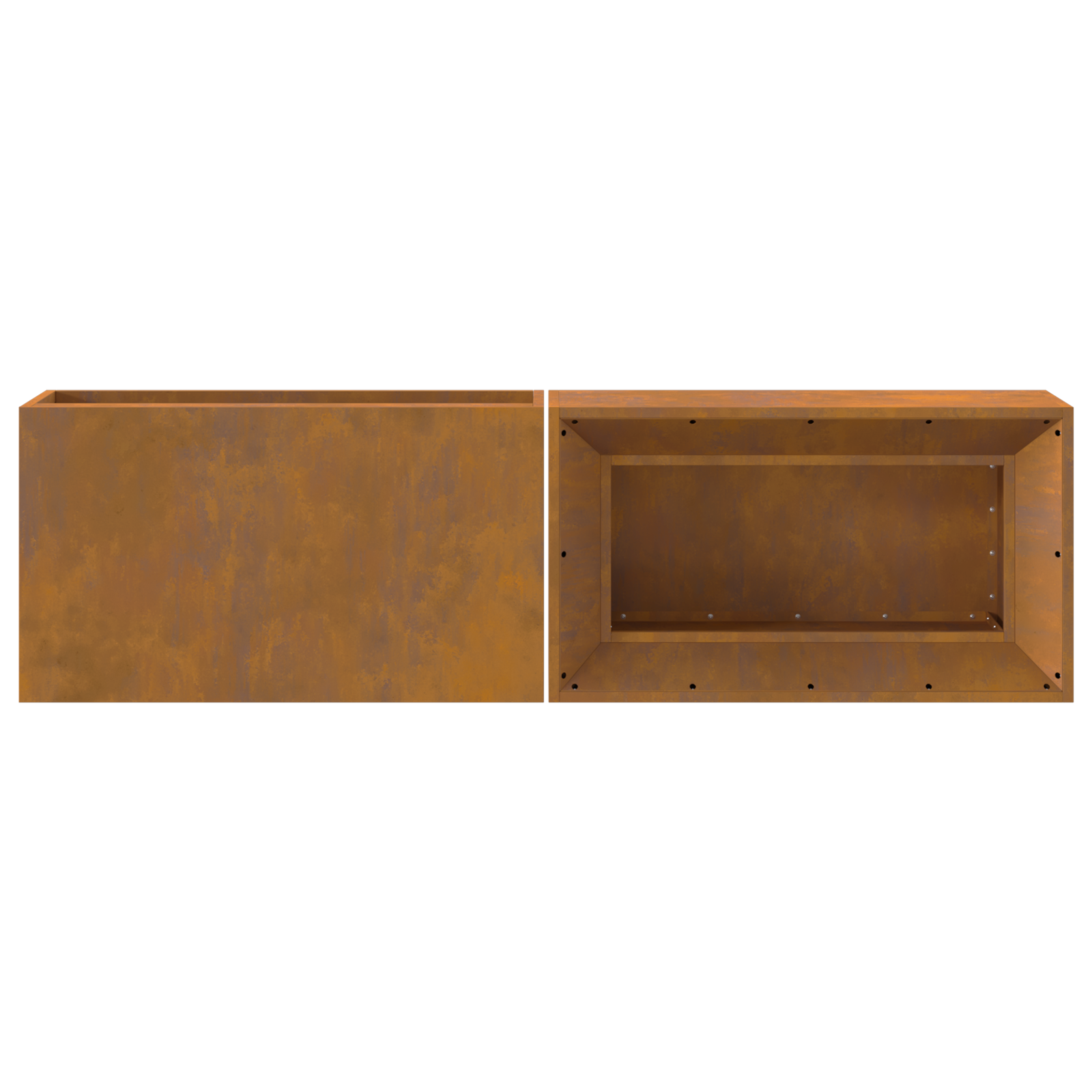 Bålplass Brun 160 x 45 x 35 cm Cortenstål