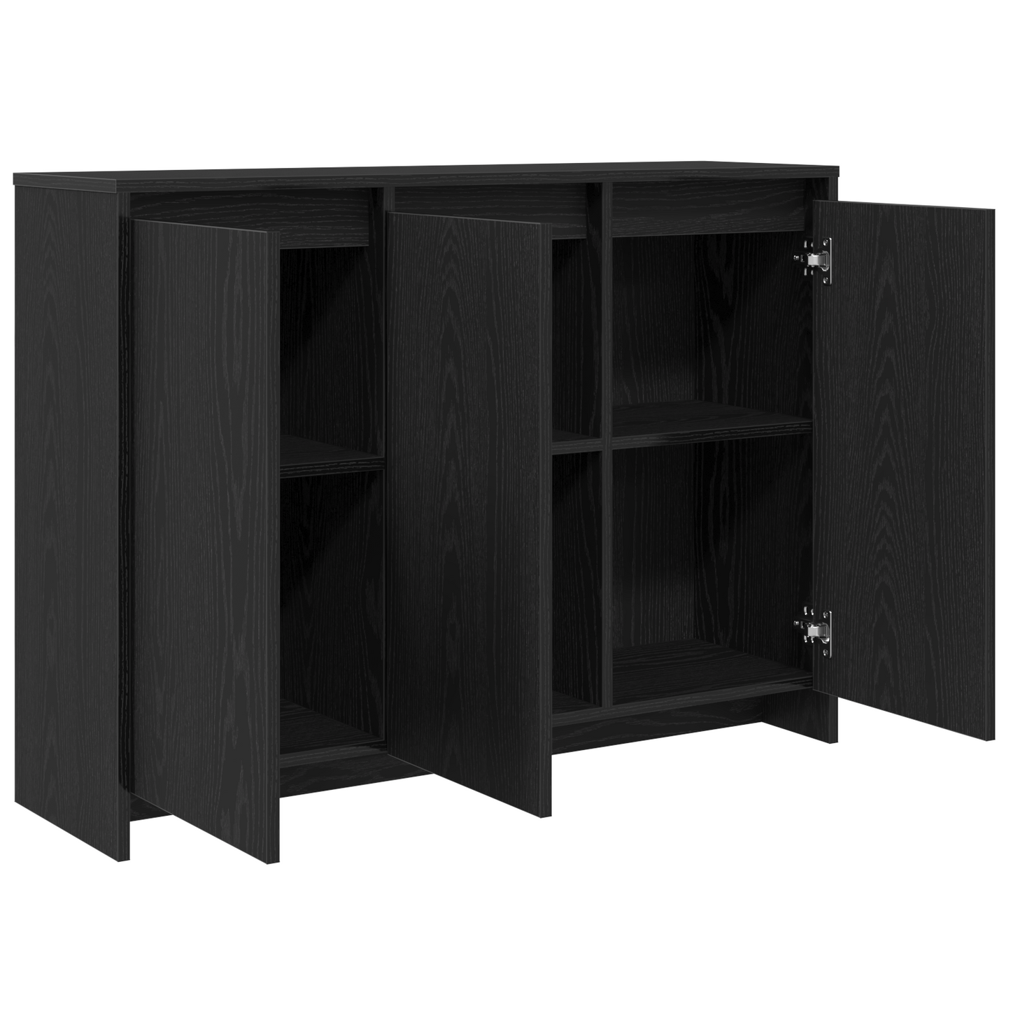 Serviesskap Svart 102 x 29.5 x 75 cm Konstruert tre