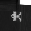 Vask cabinets med dør Svart Eik 80 x 33 x 60 cm Konstruert tre