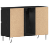 Vask cabinets med dør Svart Eik 80 x 33 x 60 cm Konstruert tre