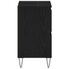Vask cabinets med dør Svart Eik 80 x 33 x 60 cm Konstruert tre