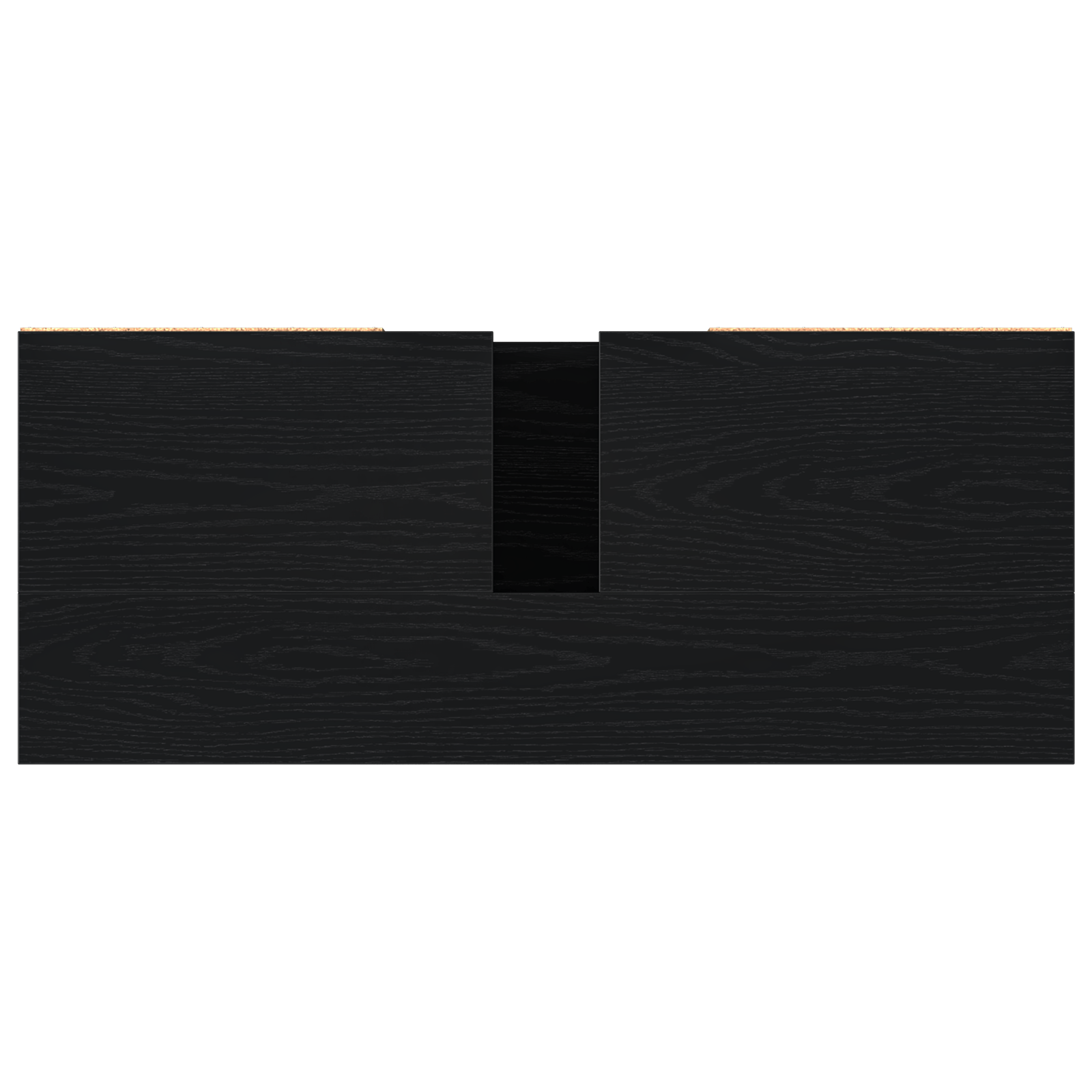 Vask cabinets med dør Svart Eik 80 x 33 x 60 cm Konstruert tre