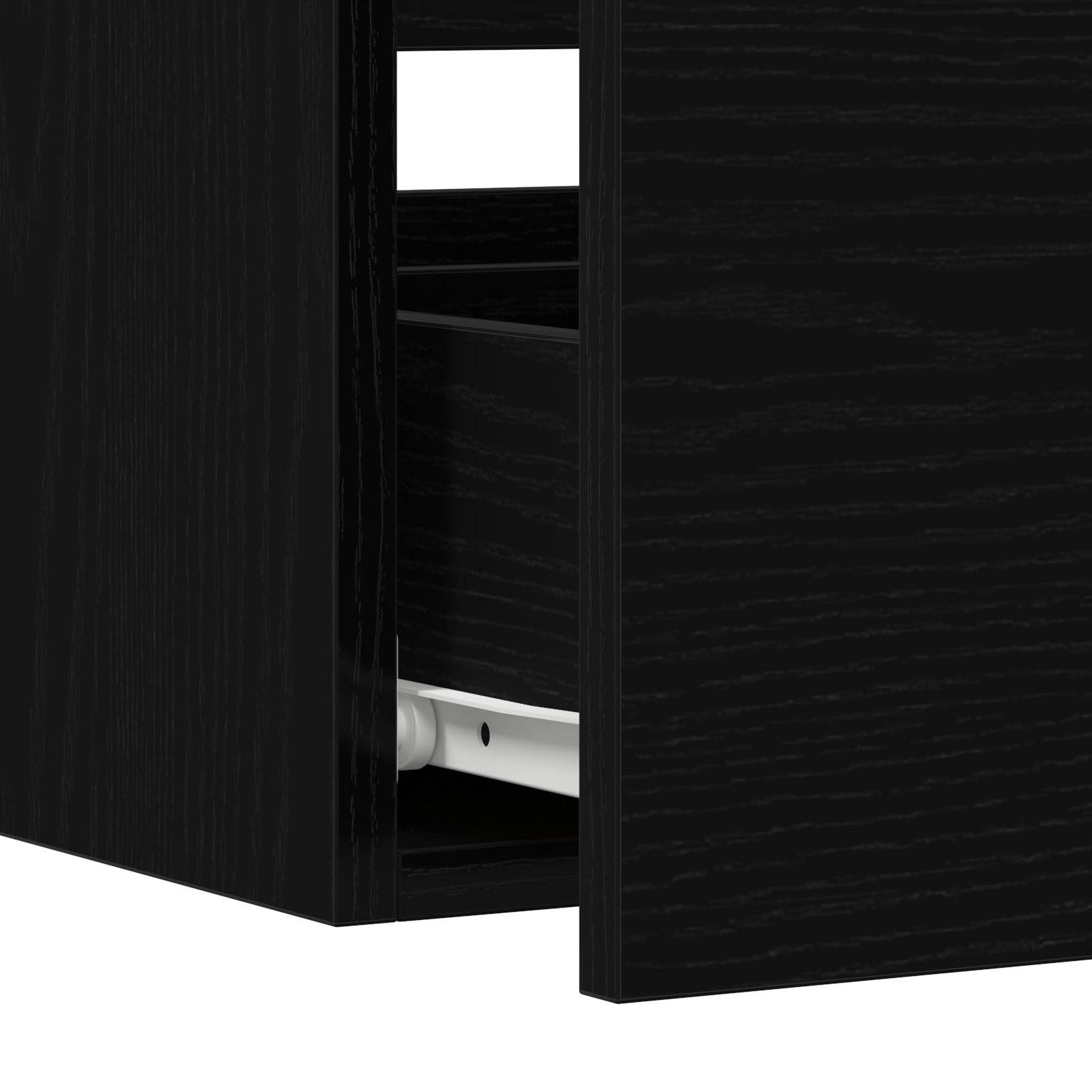 Bademøbelsett 2 pcs Svart Eik 80 x 38.5 x 45 cm Konstruert tre