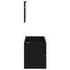 Bademøbelsett 2 pcs Svart Eik 80 x 38.5 x 45 cm Konstruert tre