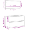 Bademøbelsett 2 pcs Svart Eik 80 x 38.5 x 45 cm Konstruert tre