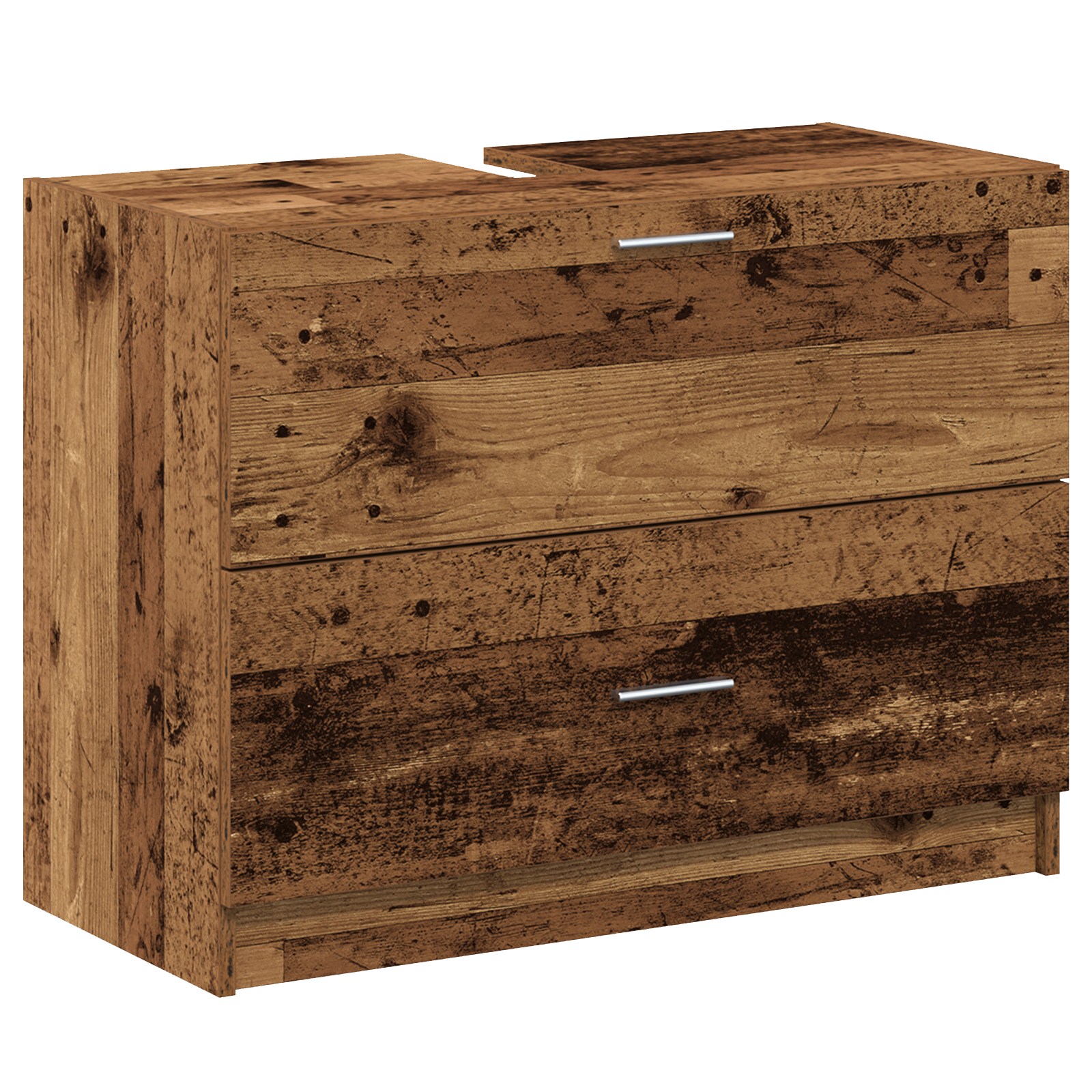 Vaskeskap med skuff Gamle tre 78 x 37 x 59 cm Konstruert tre