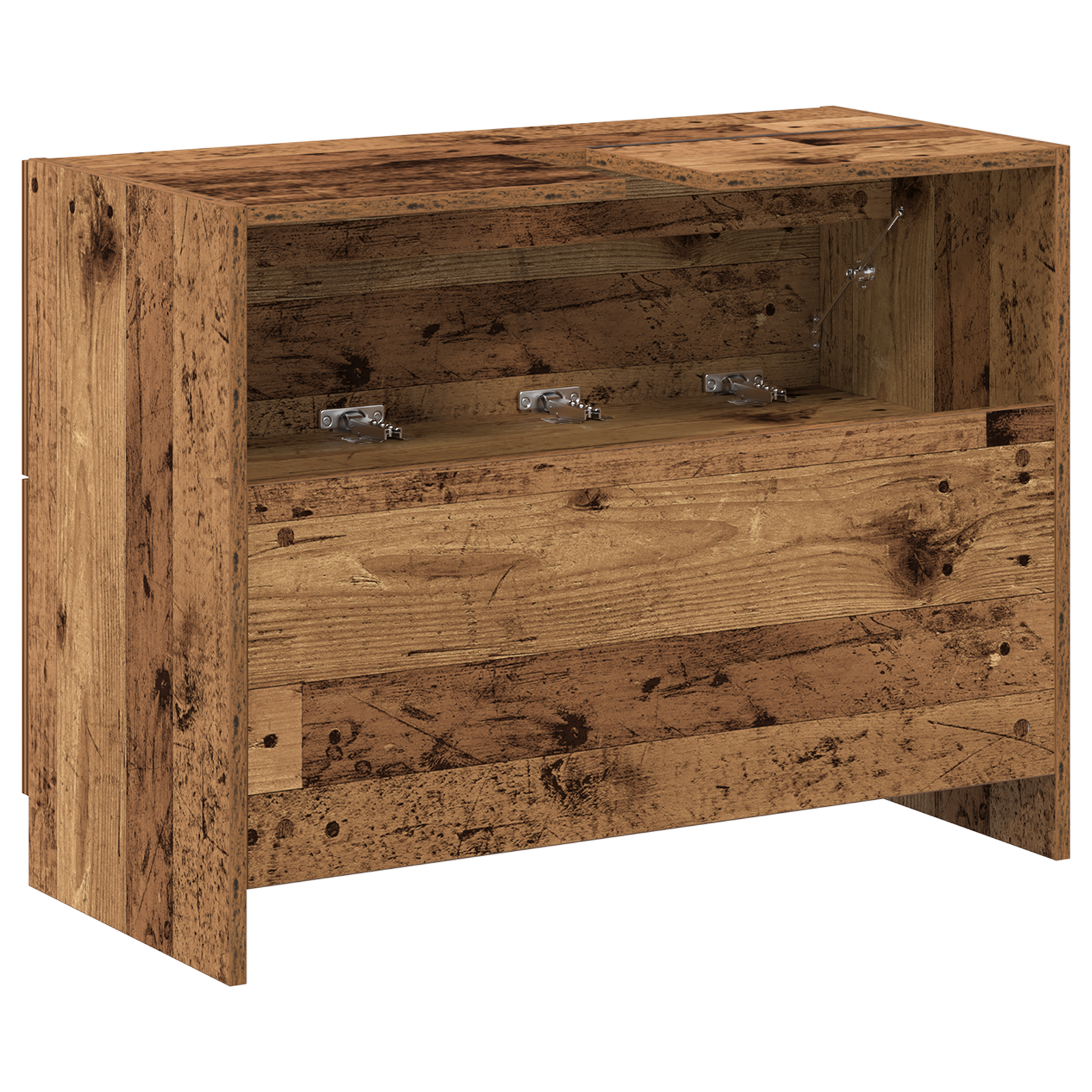 Vaskeskap med skuff Gamle tre 78 x 37 x 59 cm Konstruert tre