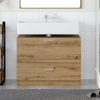Vaskeskap med skuff Artisan Eik 78 x 37 x 59 cm Konstruert tre