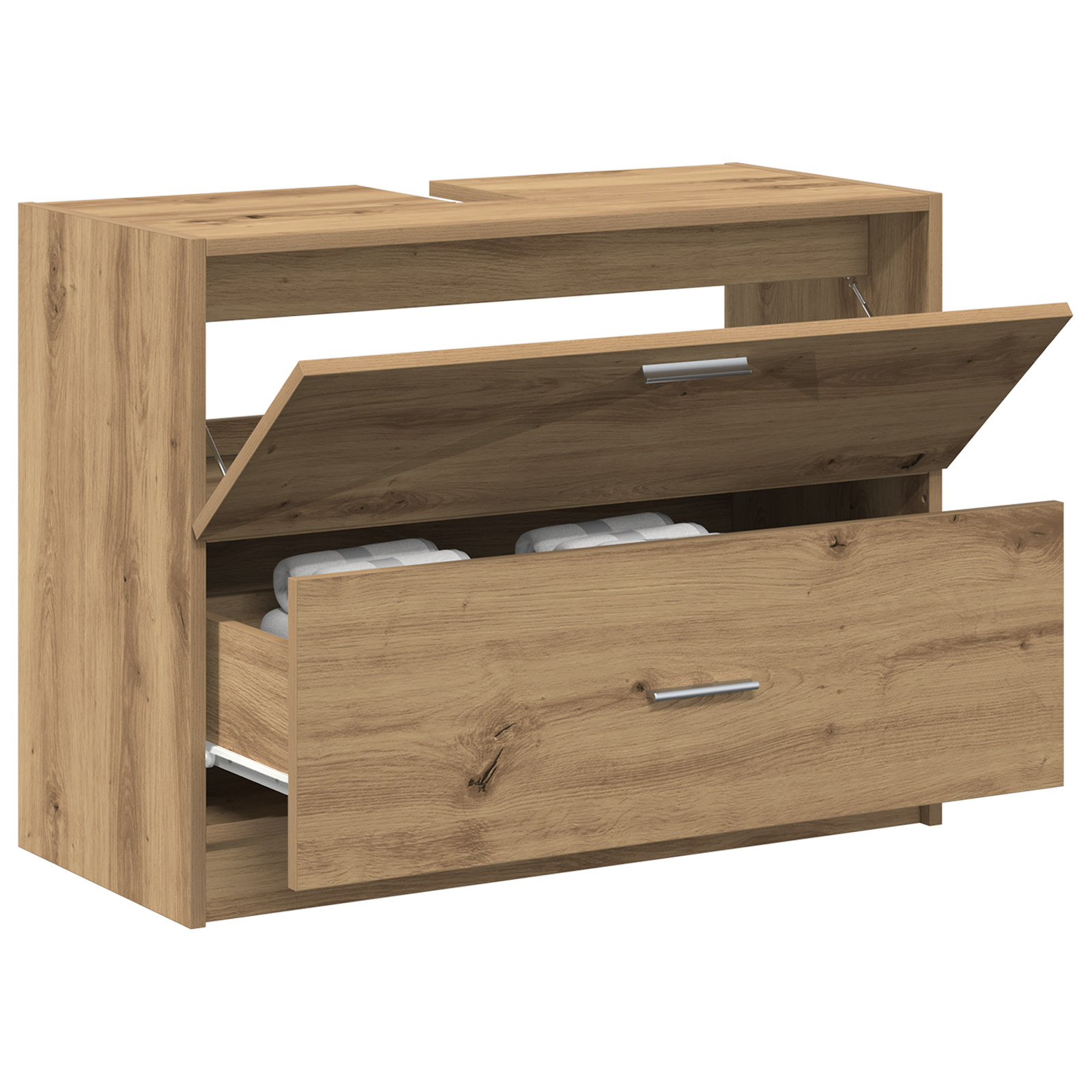 Vaskeskap med skuff Artisan Eik 78 x 37 x 59 cm Konstruert tre
