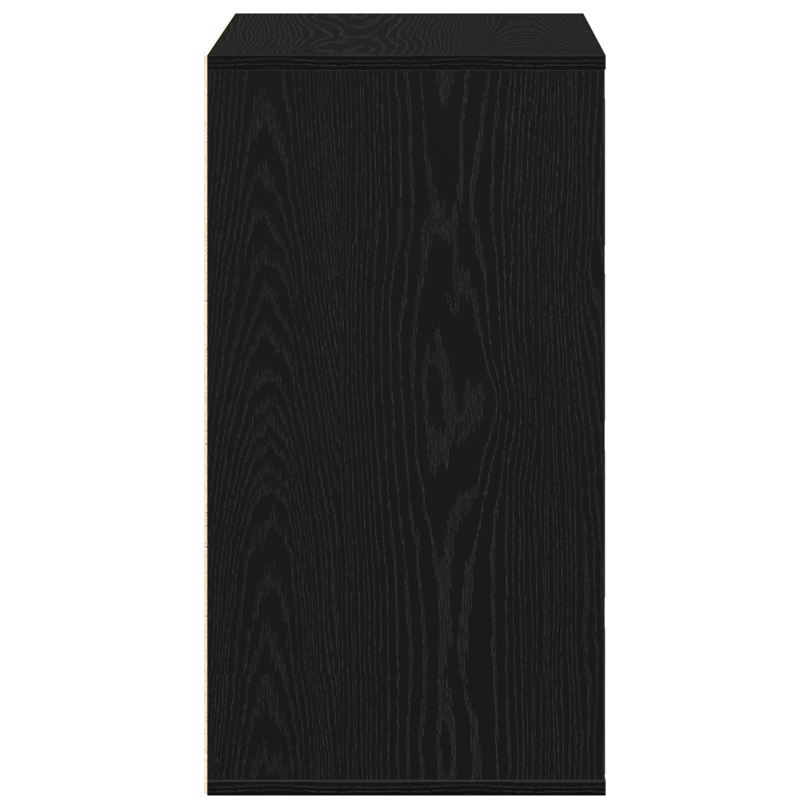 Kommode med skuff Svart eik 60 x 41 x 76 cm Konstruert tre