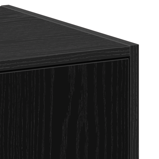 Apotekskap Svart eik 30 x 41 x 77,5 cm Konstruert tre