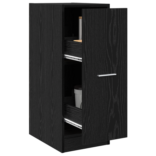 Apotekskap Svart eik 30 x 41 x 77,5 cm Konstruert tre