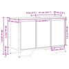 Vaskeskap med lagring Gamle tre 91 x 35 x 60 cm Konstruert tre