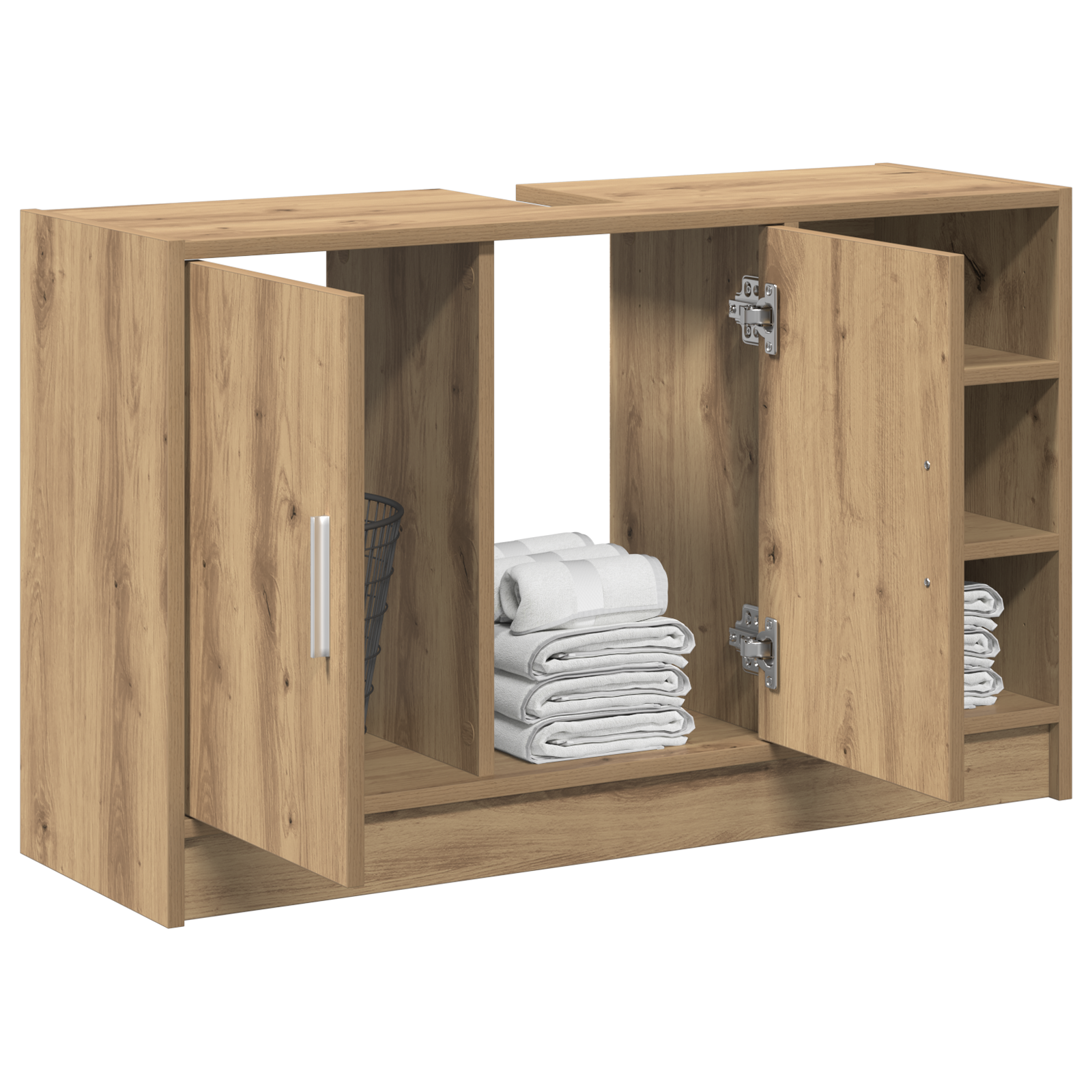 Vaskeskap med dør Artisan Eik 90 x 29 x 55 cm Konstruert tre