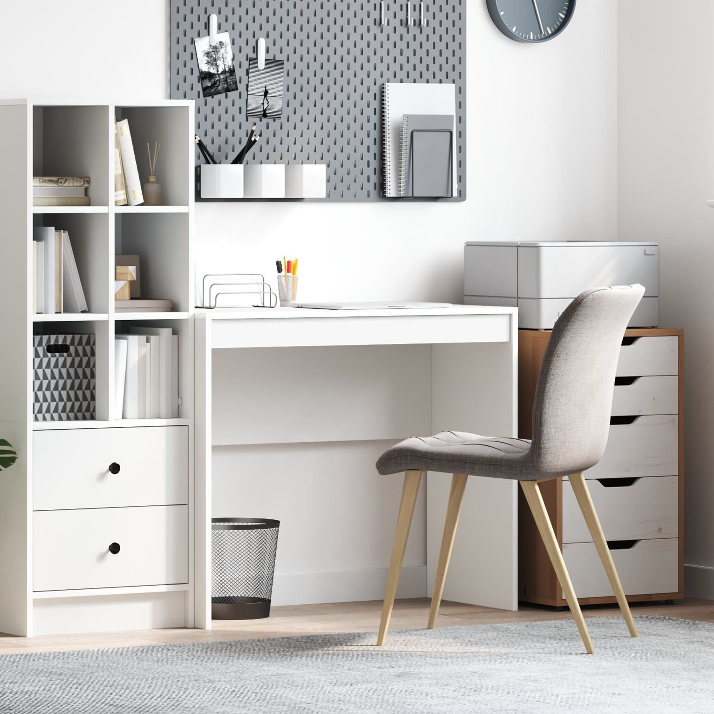 Skrivebord Hvit 90 x 40 x 76 cm