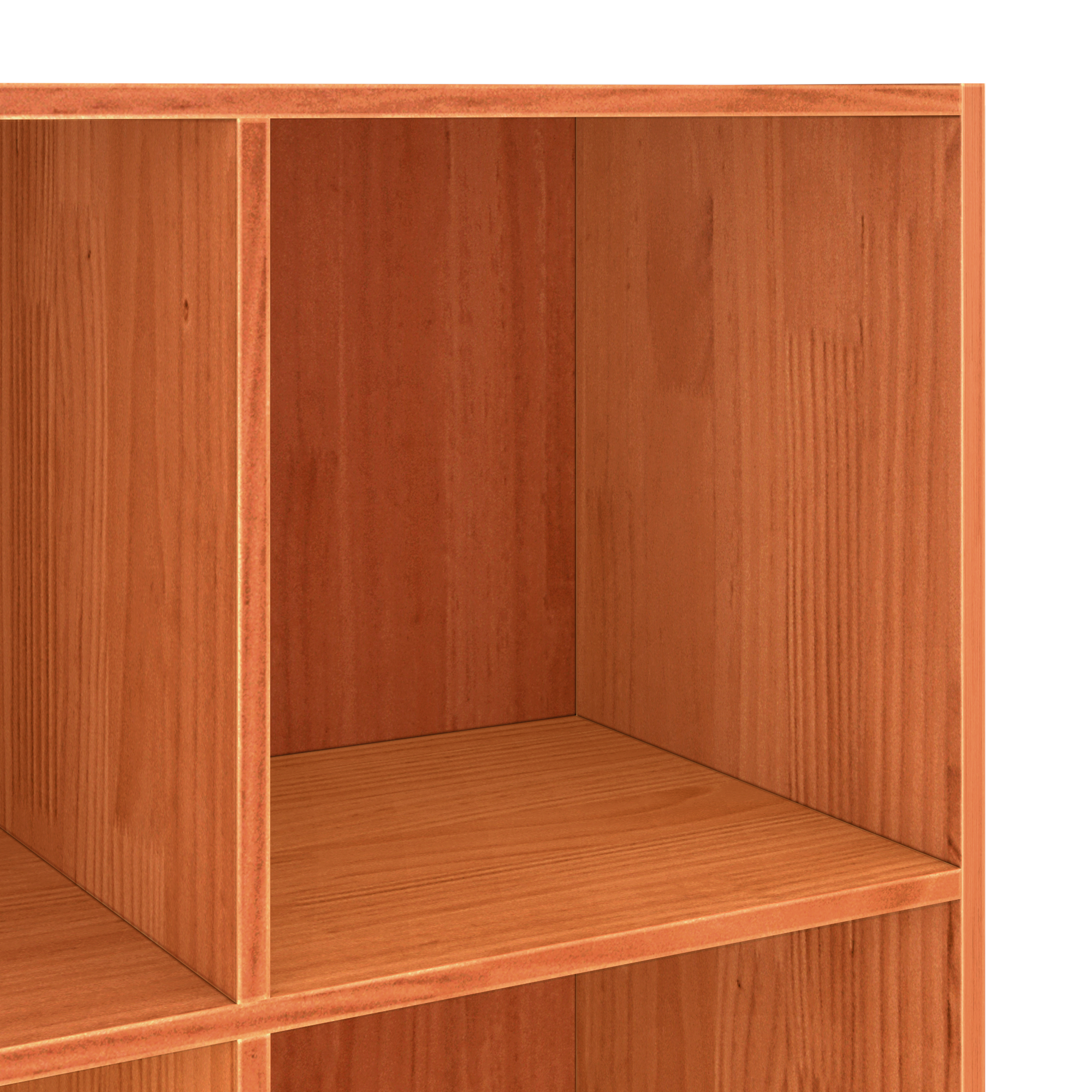 Bokhylle / romdeler Voksbrun 104 x 33 x 110 cm Heltre furu