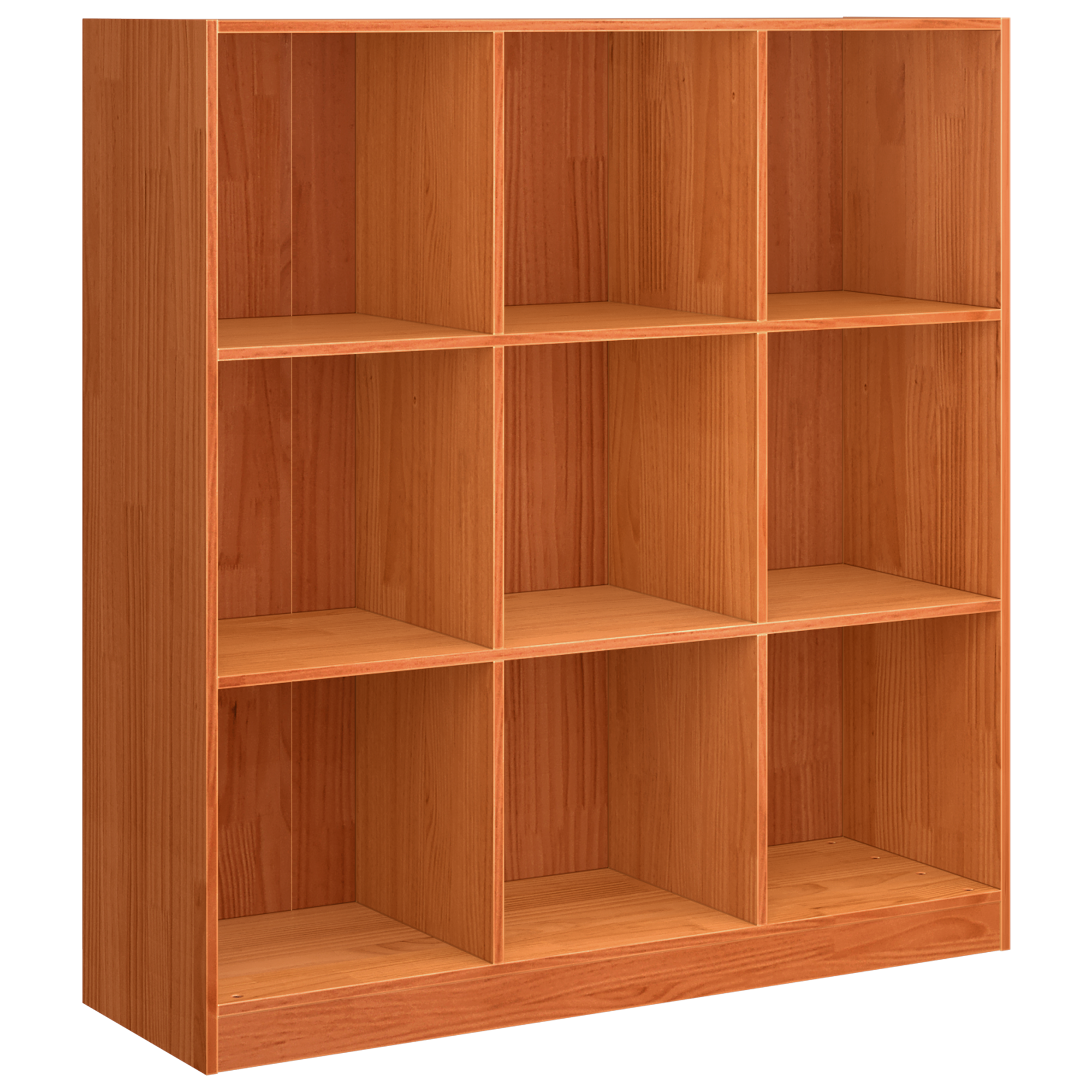 Bokhylle / romdeler Voksbrun 104 x 33 x 110 cm Heltre furu